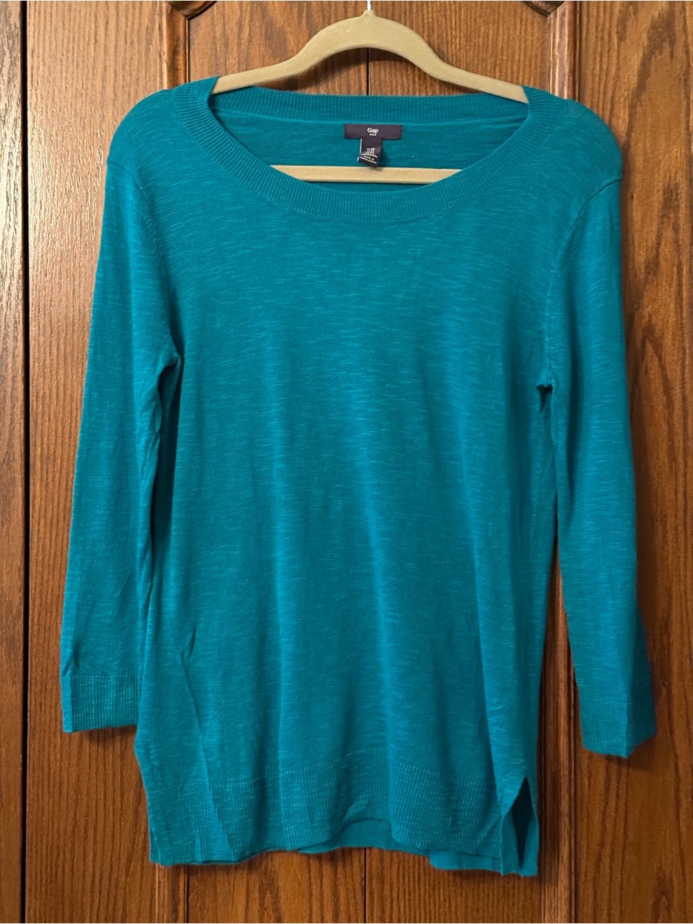 Gap Women's Teal Long-Sleeve Lightweight Sweater Size XS